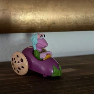 Vintage 1988 Fraggle Rock Veggie Racers Mokey Eggplant McDonald's Happy Meal Toy